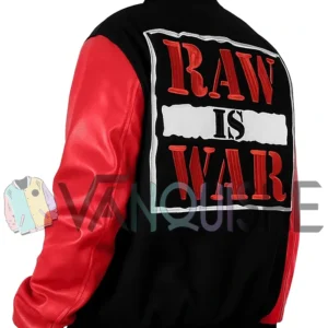Raw is War Black and Red Jacket right back