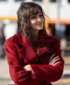 Reminder S01 Hande Erçel Red Wool Coat