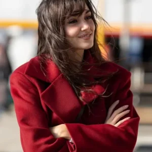 Reminder S01 Hande Erçel Red Wool Coat