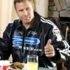 Ricky Bobby Powerade Black Leather Jacket