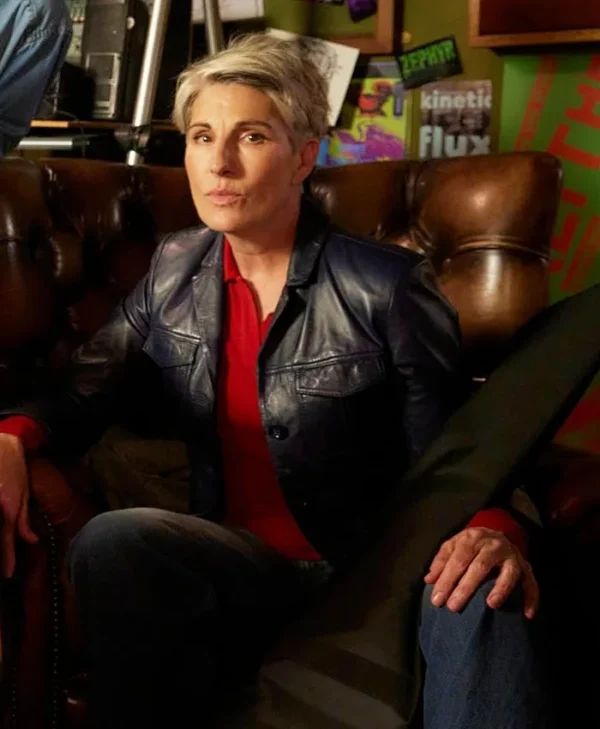 Riot Women S01 Tamsin Greig Leather Jacket Side