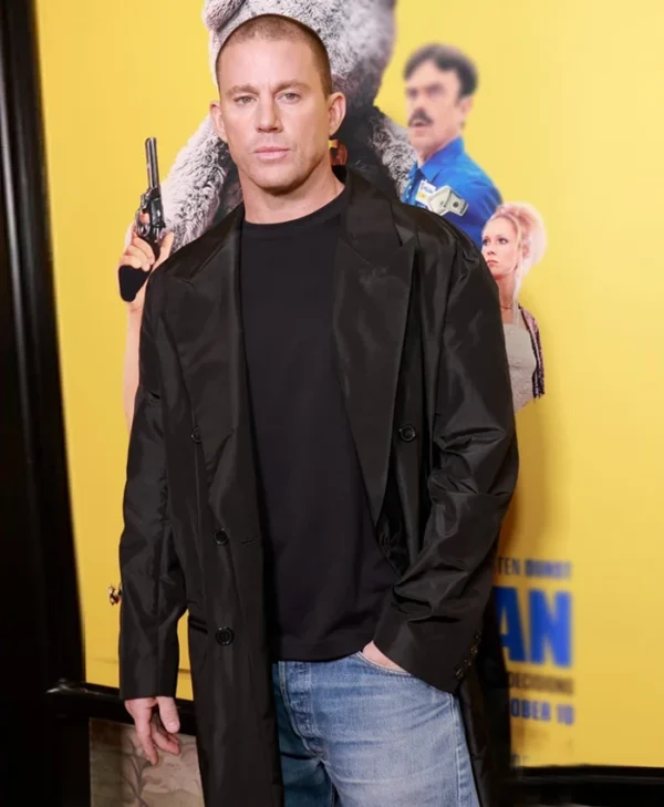 Roofman Channing Tatum Black Coat Front