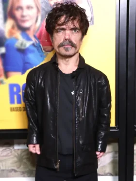 Roofman Peter Dinklage Leather Jacket Side