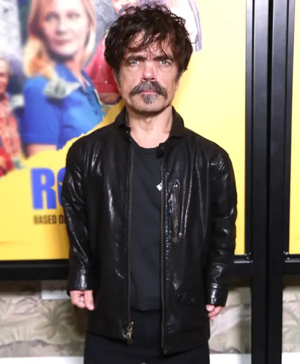 Roofman Peter Dinklage Leather Jacket Side