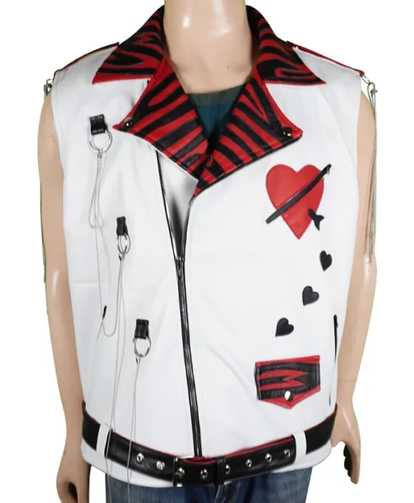 Shawn Michaels WWE White Leather Vest