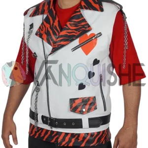Shawn Michaels WWE White Leather Vest left