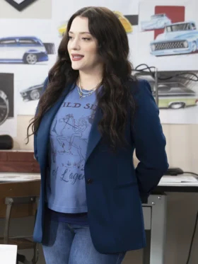 Shifting Gears S02 Kat Dennings Blue Blazer