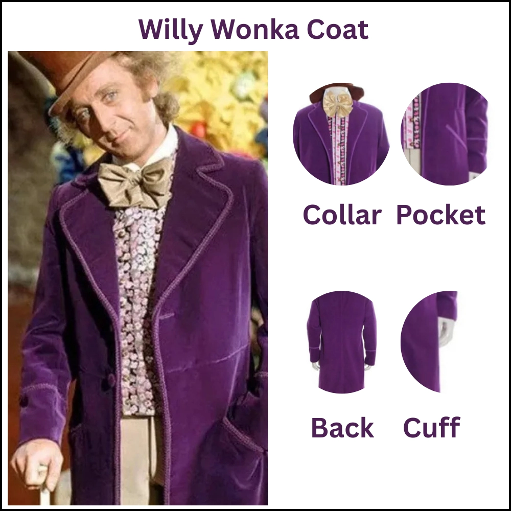 Shop willy wonka purple coat