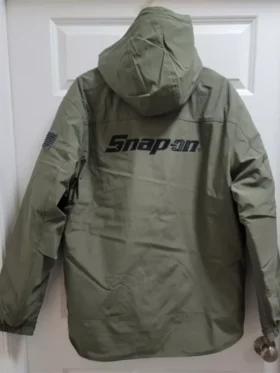 Snap-On Green Hooded Jacket For Sale