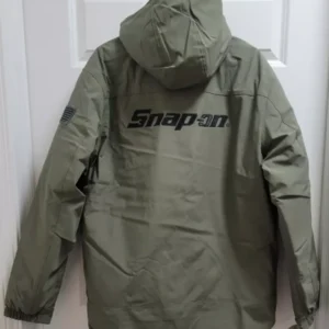 Snap-On Green Hooded Jacket For Sale