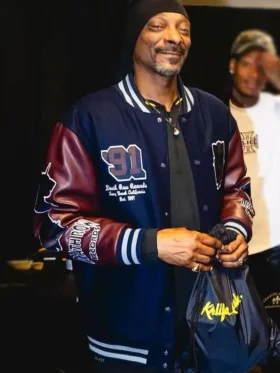 Snoop Dogg Joy Varsity Jacket Front