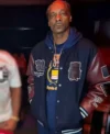 Snoop Dogg Joy Black and Brown Varsity Jacket