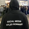 Social Media Killed Romance Black Hoodie