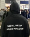 Social Media Killed Romance Black Hoodie