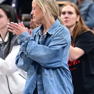 Sophie Cunningham WNBA Playoffs Blue Denim Jacket Back