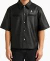 Stegaro Believer Oversized Leather Shirt Back