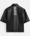 Stegaro Believer Oversized Leather Shirt