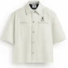 Stegaro Believer Oversized Leather Shirt White