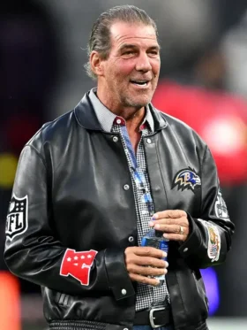 Steve Bisciotti Baltimore Ravens Leather Jacket