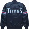 Tennessee Titans Navy Blue Satin Jacket