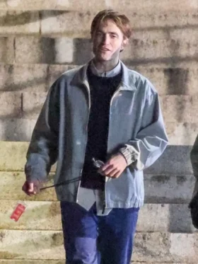 The Drama Robert Pattinson Grey Jacket Side