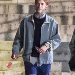 The Drama Robert Pattinson Grey Jacket Side