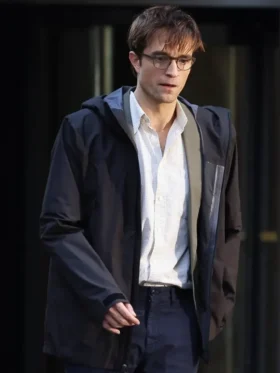 The Drama Robert Pattinson Blue Hooded Jacket