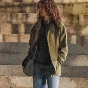 The Drama Zendaya Green Jacket Back