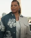 The Equalizer S02 Queen Latifah Flowers Printed Jacket Side