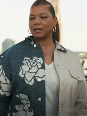 The Equalizer S02 Queen Latifah Flowers Printed Jacket Side