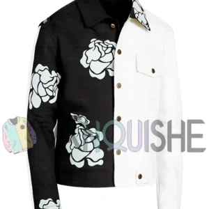 The Equalizer S02 Queen Latifah Flowers Printed Jacket front shoot shirt