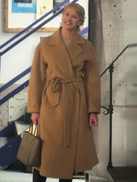 The Girlfriend S01 Robin Wright Brown Wool Coat