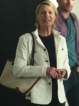 The Girlfriend S01 Robin Wright White Jacket Front