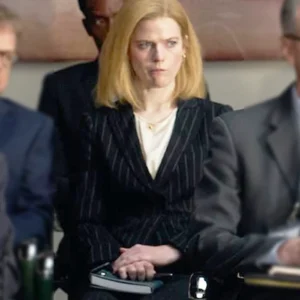 The Hack Rose Leslie Strip Blazer