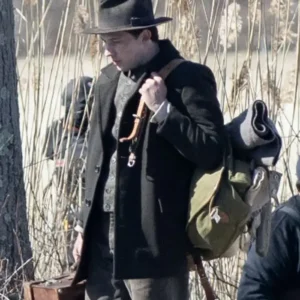 The History of Sound Josh O'Connor Black Coat Side