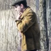 The History of Sound Paul Mescal Brown Jacket Back