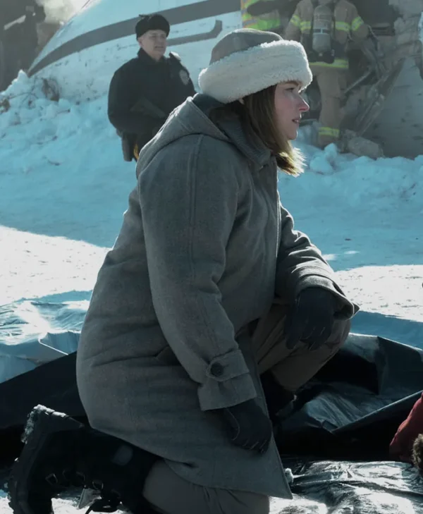 The Last Frontier S01 Haley Bennett Wool Coat