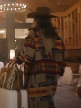 The Lowdown Jeanne Tripplehorn Aztec Coat