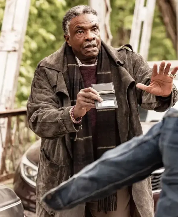 The Lowdown Keith David Brown Coat
