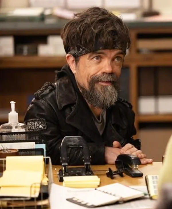 The Lowdown Peter Dinklage Black Leather Jacket Side