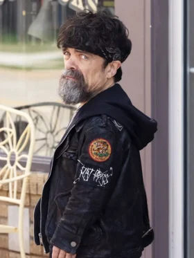 The Lowdown 2025 Peter Dinklage Black Leather Jacket