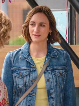 The Marlow Murder Club S02 Cara Horgan Denim Jacket Side