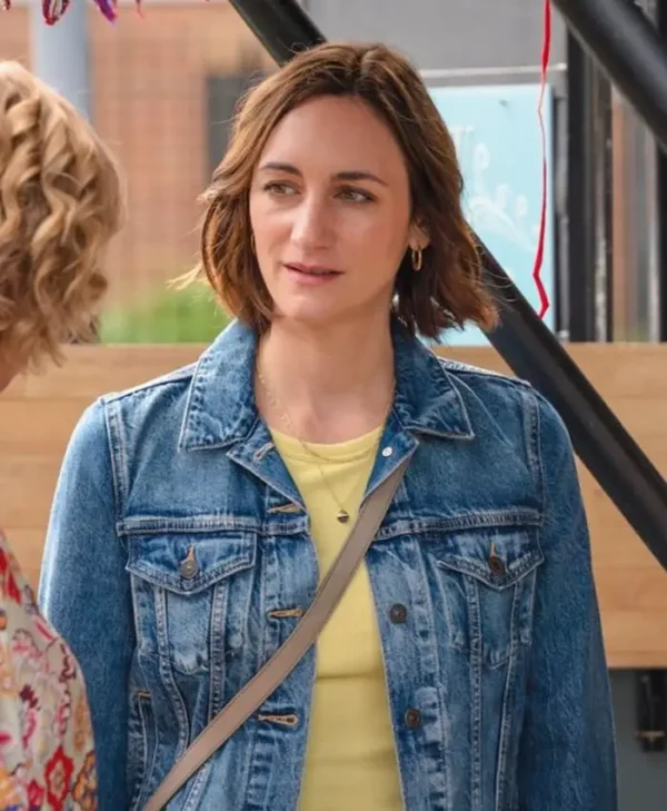 The Marlow Murder Club S02 Cara Horgan Denim Jacket Side