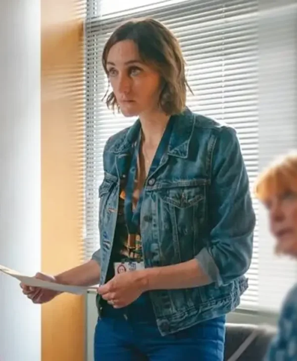 The Marlow Murder Club S02 Cara Horgan Blue Denim Jacket