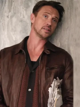 The Morning Show Boyd Holbrook Leather Jacket Side