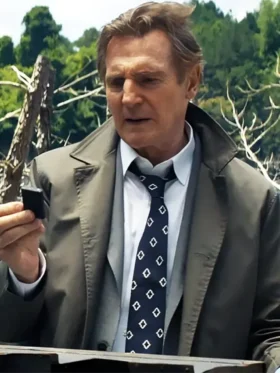 The Naked Gun Liam Neeson Grey Coat