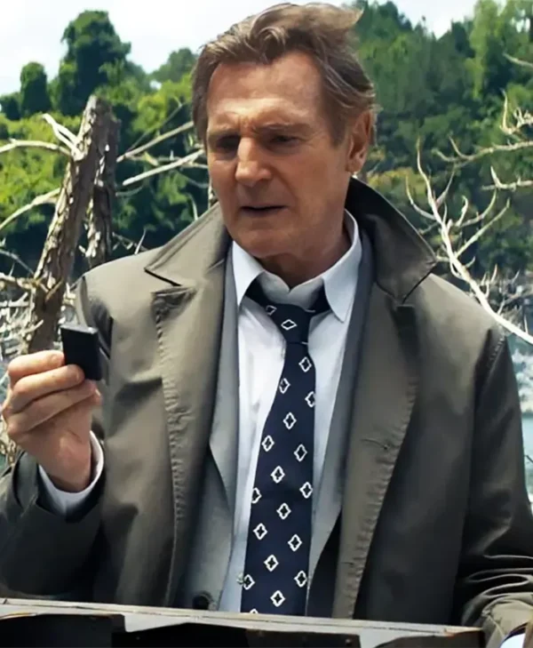 The Naked Gun Liam Neeson Grey Coat