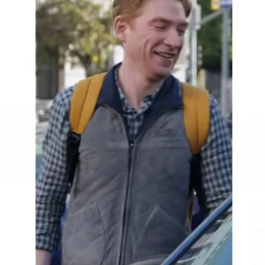 The Paper S01 Domhnall Gleeson Grey Vest Front