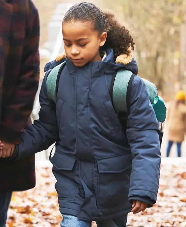 The Rumour S01 Eiden-River Coleman Blue Parka Jacket Side