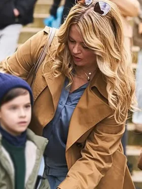The Rumour S01 Emily Atack Brown Trench Coat